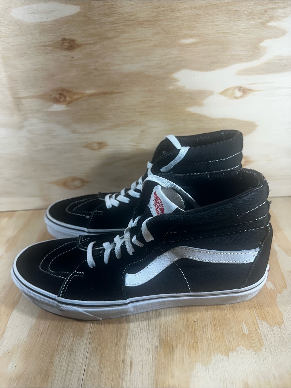 Vans Sk8 - Hi Black & White High-Top Skate Sneakers Men’s Size 10